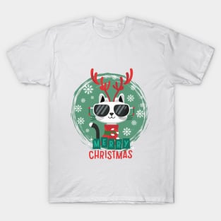 Astro Cats Merry Christmas ,Brafdesign T-Shirt